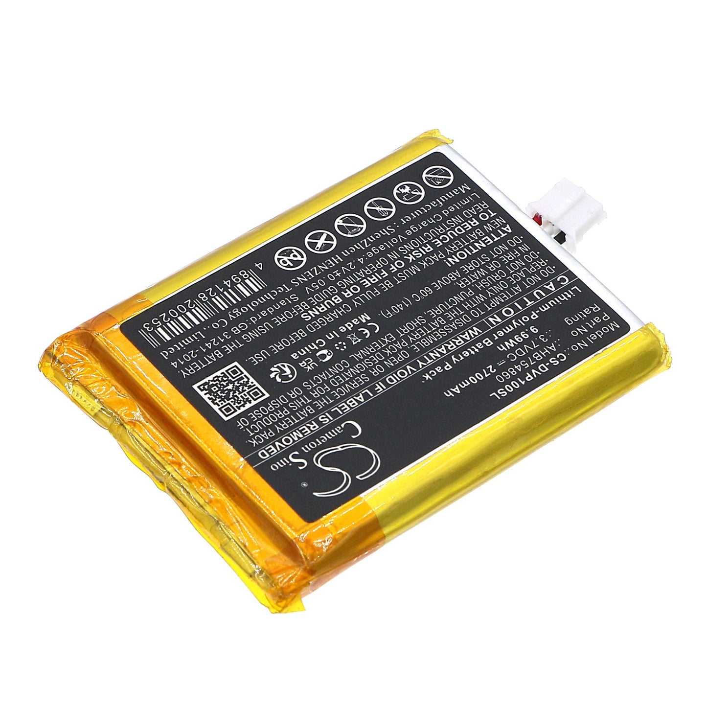 Replacement Battery for Divoom  Ditoo Pro – Speaker – 2700mAh / 9.99Wh / 3.7V
