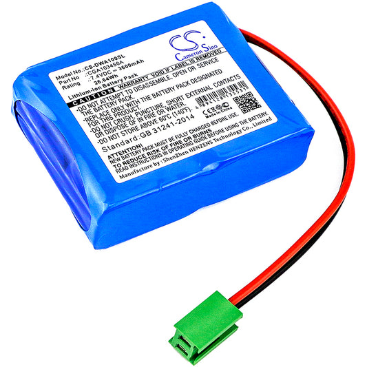 Replacement Battery for CEMB | Wheel Alignment system DWA 1000 wheel – Equipment, Survey, Test – 3600mAh / 7.4V
