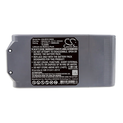 Replacement Battery for Dyson V10 – Vacuum – 3000mAh / 25.2V