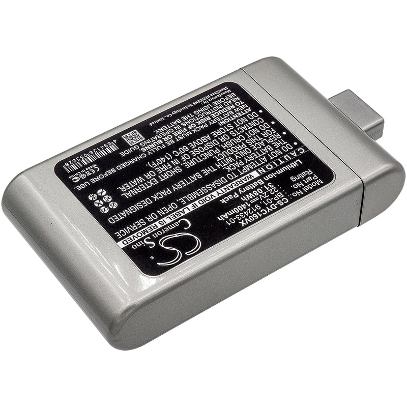 Replacement Battery for Dyson D12 Cordless Vacuum, DC16, DC-16, – 1400mAh / 31.08Wh