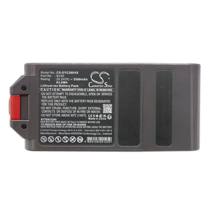 Replacement Battery for Dyson  Detect Slim – Vacuum – 2500mAh / 63.0Wh / 25.2V