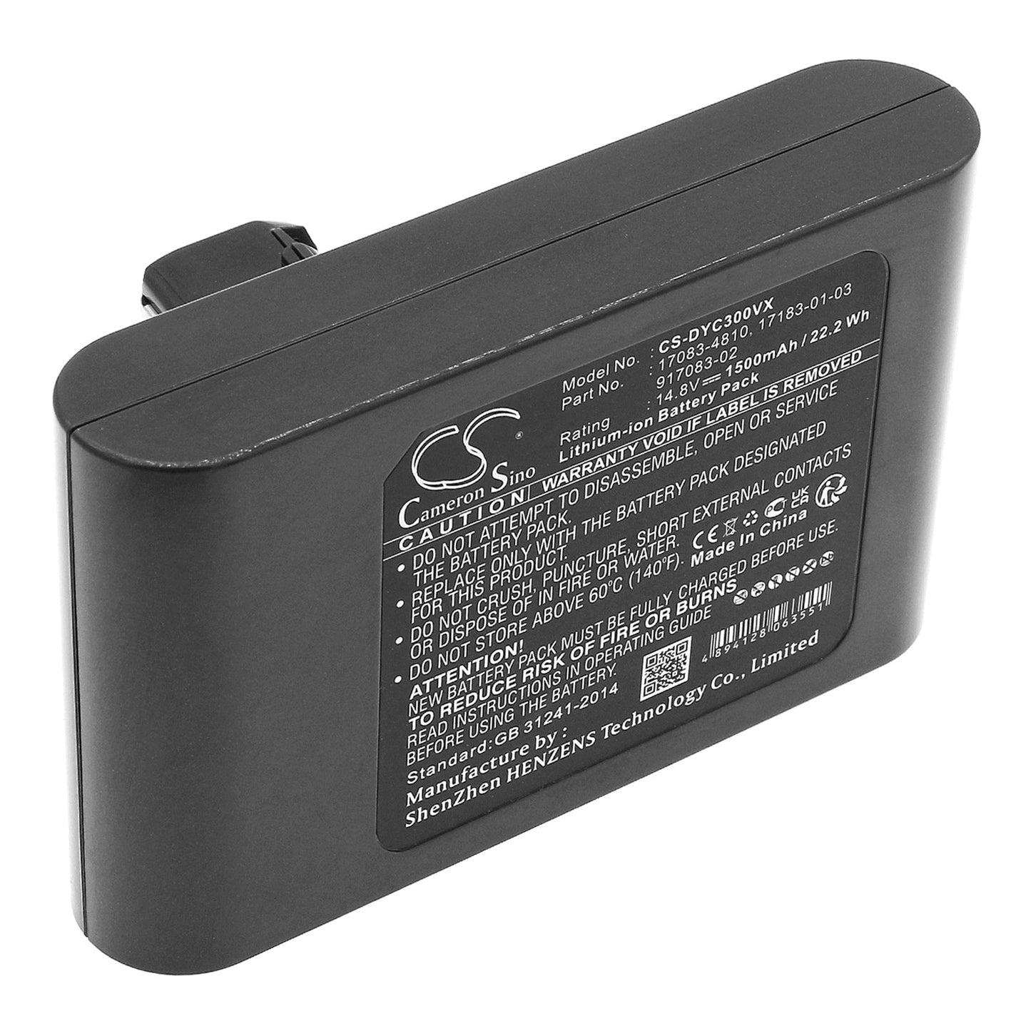 Replacement Battery for Dyson  DC30 – Vacuum – 1500mAh / 22.20Wh / 14.8V