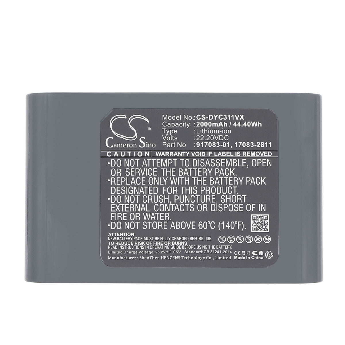Replacement Battery for Dyson DC31 – Vacuum – 2000mAh / 22.2V