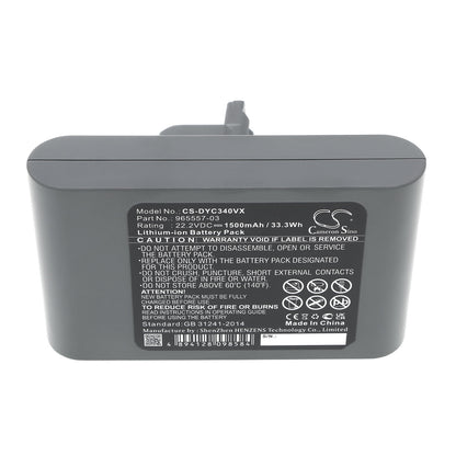 Replacement Battery for Dyson DC31 Animal – Vacuum – 1500mAh / 22.2V