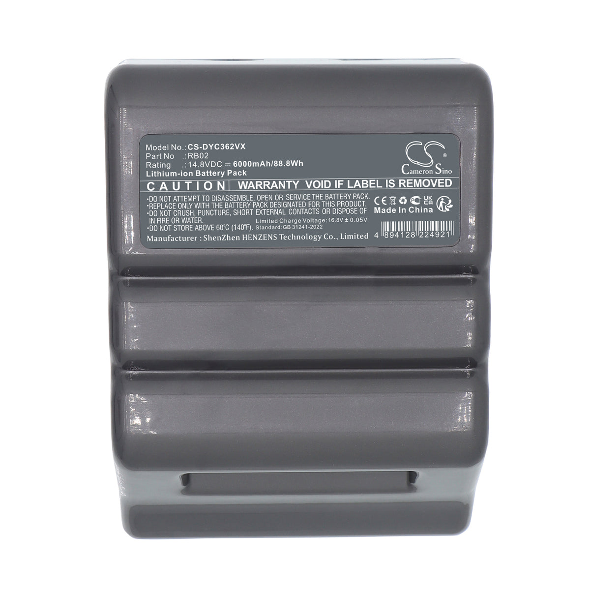 Replacement Battery for Dyson 360 Heurist Robot – Vacuum – 6000mAh / 14.8V