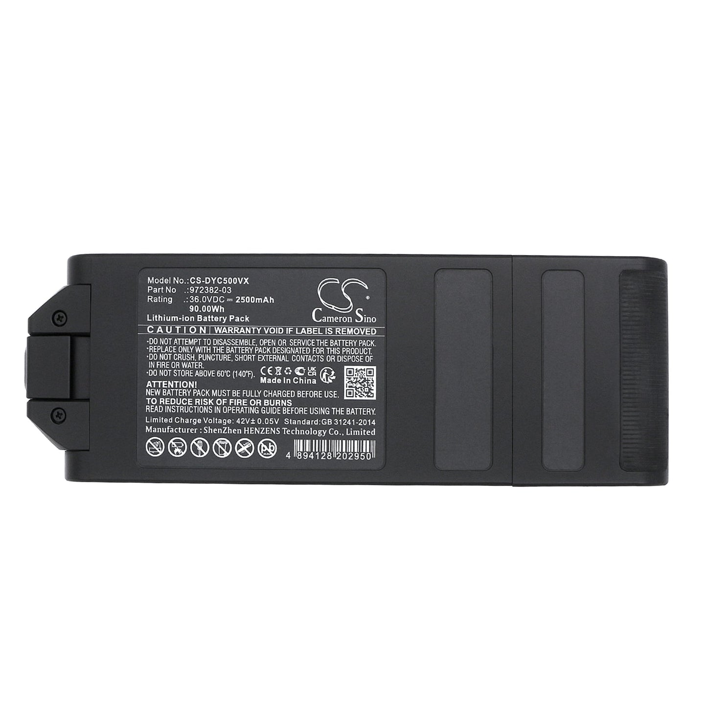 Replacement Battery for Dyson  Gen 5 Detect Stick Vacuum – Vacuum – 2500mAh / 90.00Wh / 36.0V