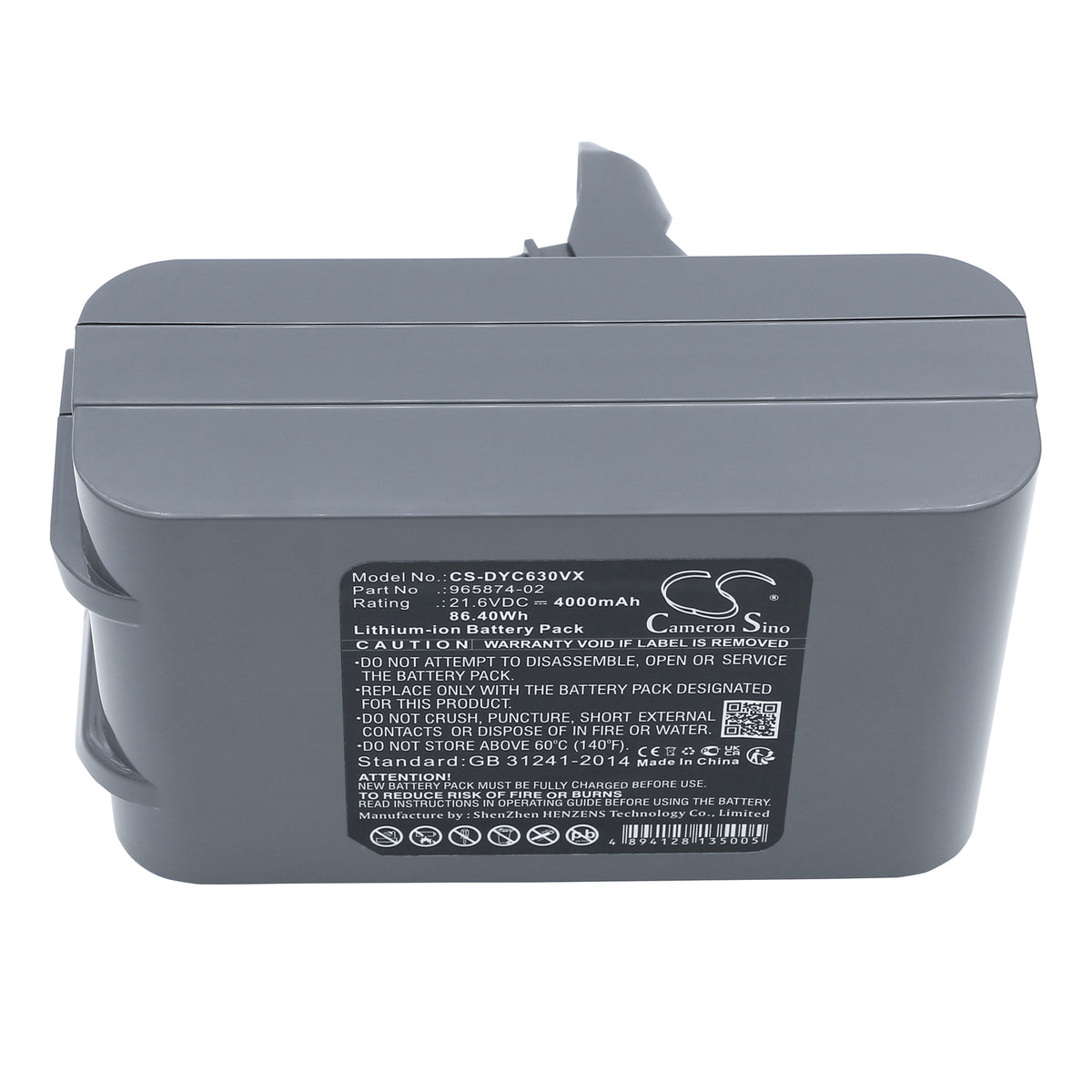 Replacement Battery for Dyson DC61 – Vacuum – 4000mAh / 21.6V