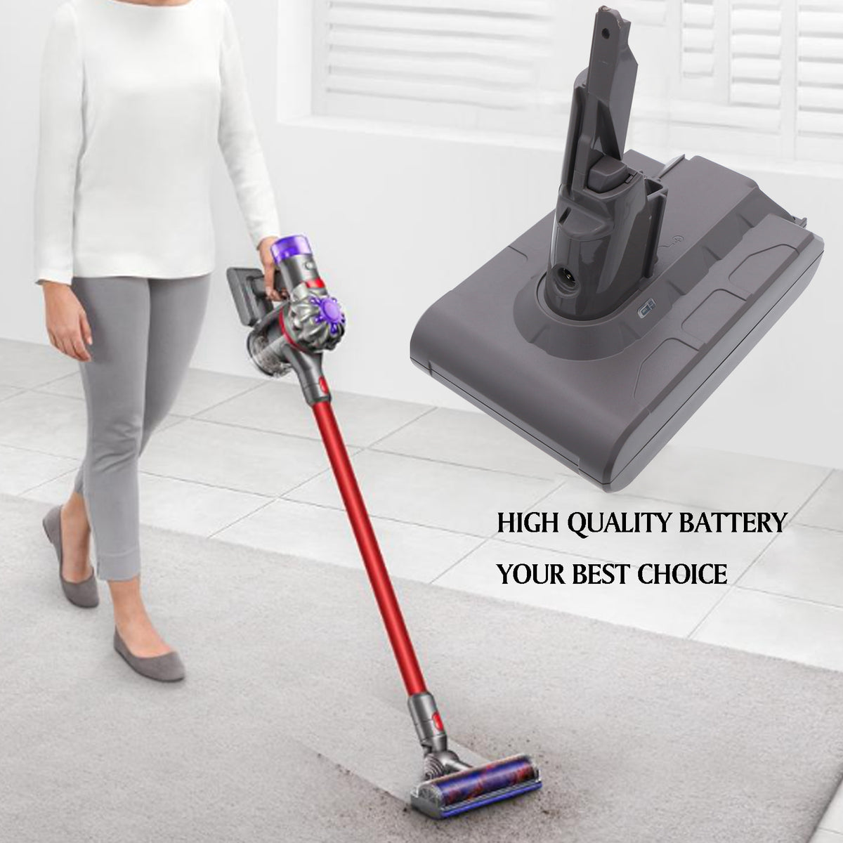 Replacement Battery for Dyson V7 – Vacuum – 2000mAh / 21.6V