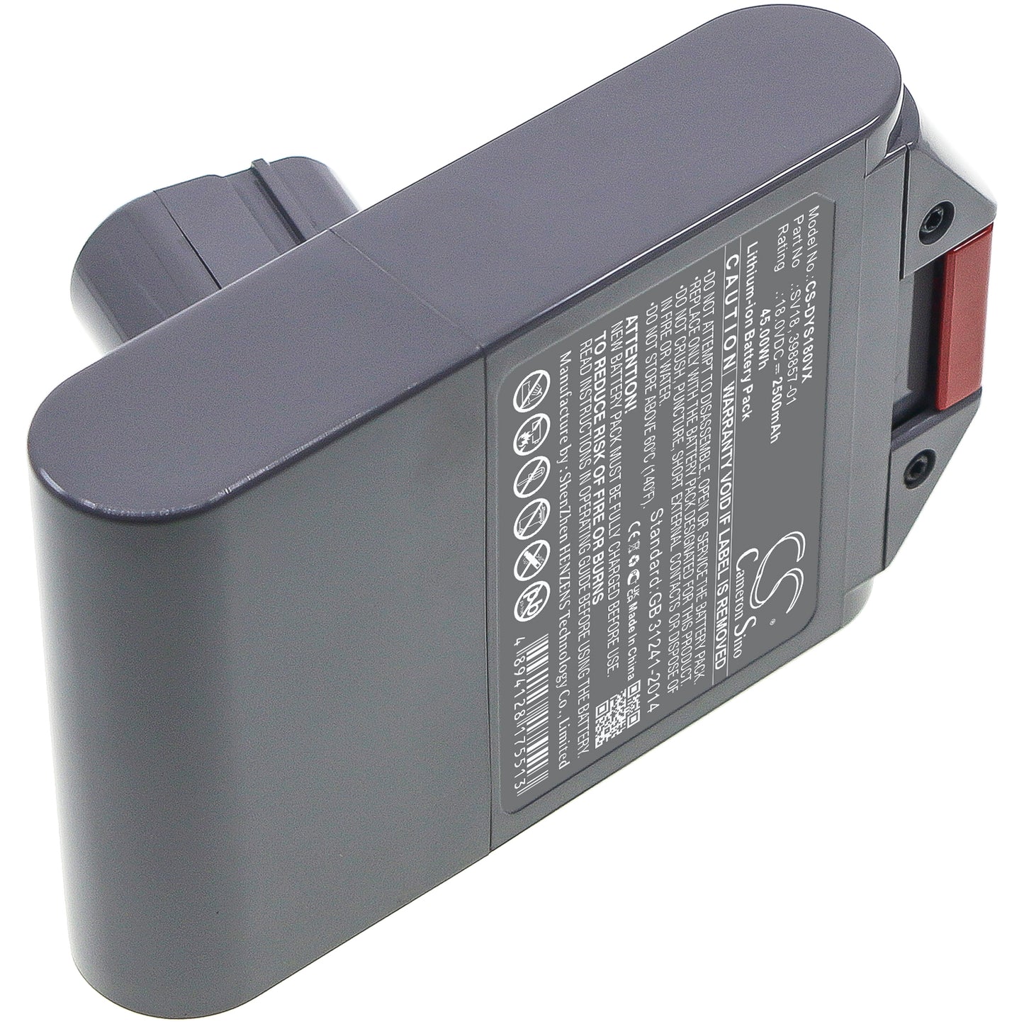 Replacement Battery for Dyson Digital Slim Fluffy Extra, Digital Slim Fluffy Pro, V10 Digital Slim, – 2500mAh / 45.0Wh