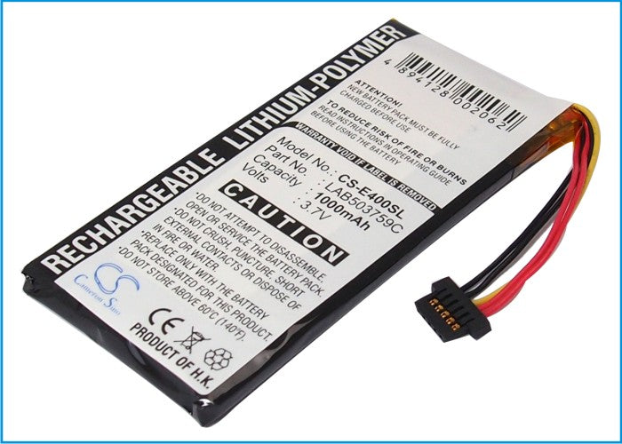 Replacement Battery for Toshiba E400 – PDA, Pocket PC – 1000mAh / 3.7V