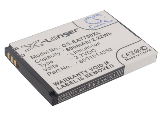 Replacement Battery for ITT Easy 7 – Mobile, SmartPhone – 600mAh / 3.7V