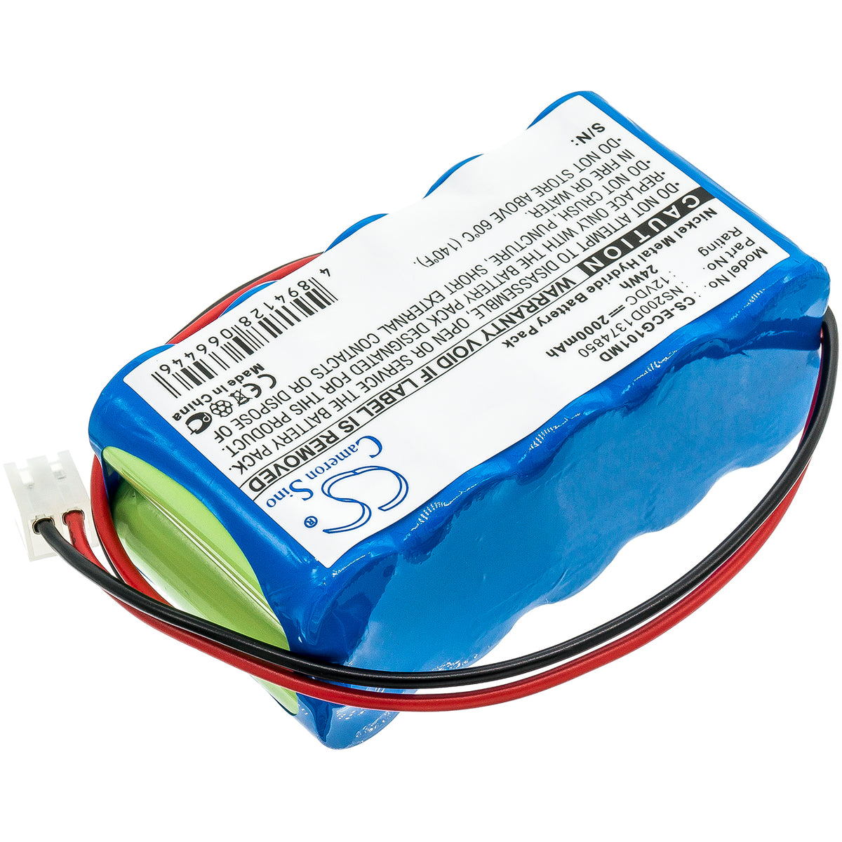 Replacement Battery for Biocare ECG-101 – Medical – 2000mAh / 12V