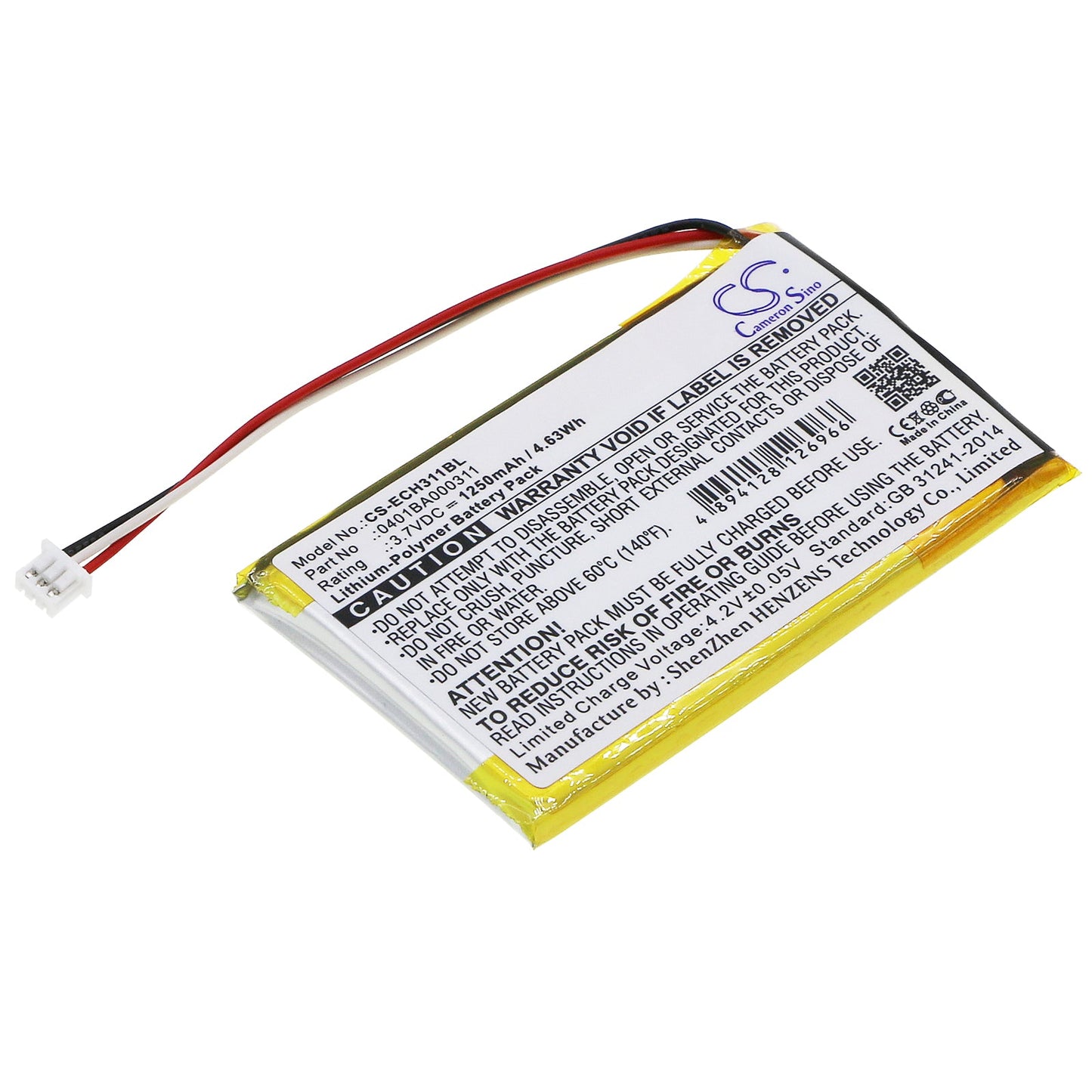Replacement Battery for ELCA  Alpi – Crane Remote Control – 1250mAh / 4.63Wh / 3.7V