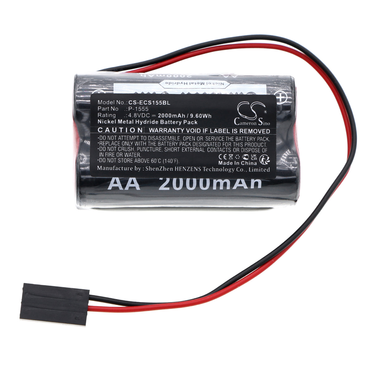 Replacement Battery for EI Compact Cash Register – Cash Register – 2000mAh / 4.8V