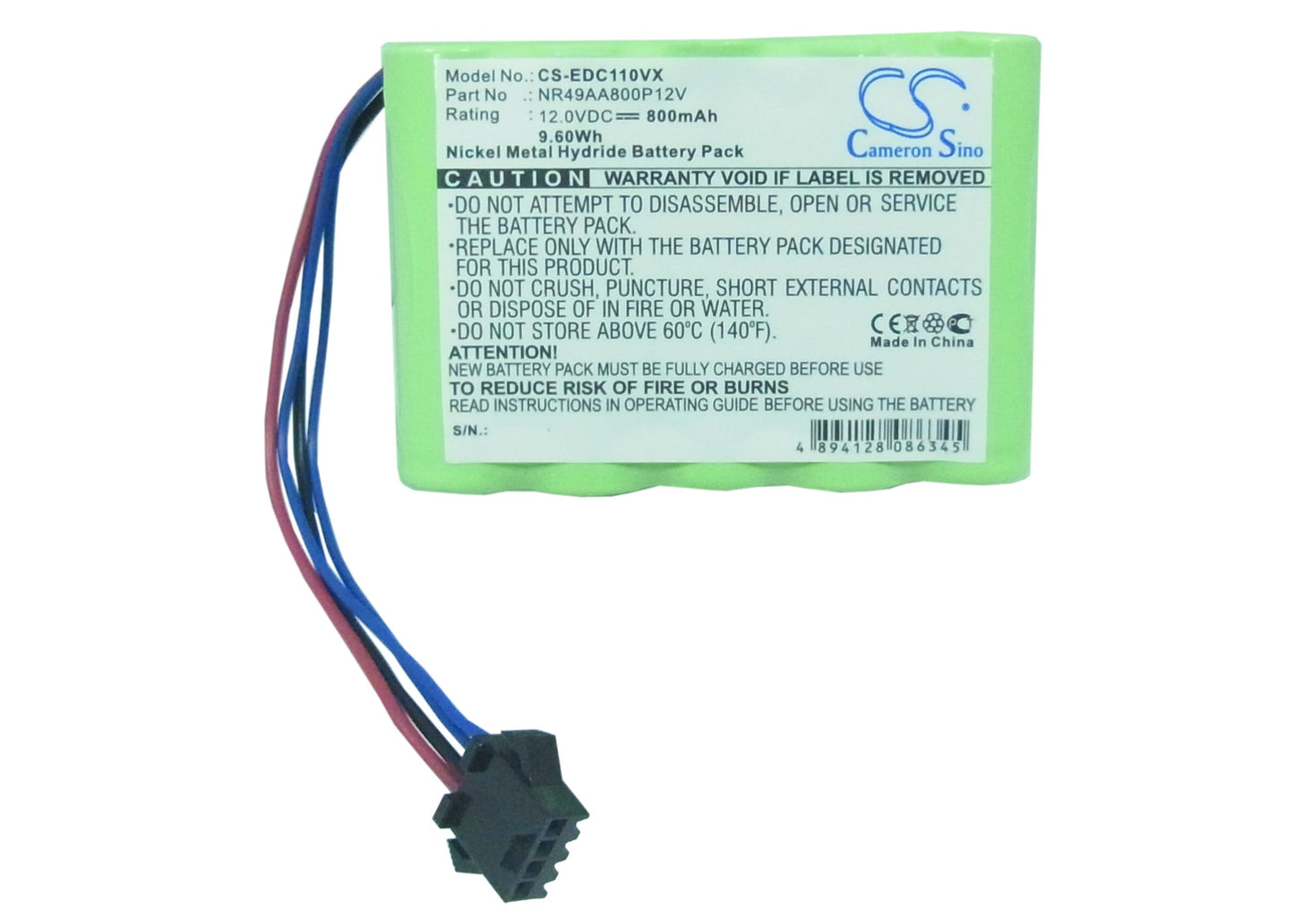 Replacement Battery for Ecovacs Deebot CEN30, Deebot CR100, Deebot CR110, – 800mAh / 9.60Wh