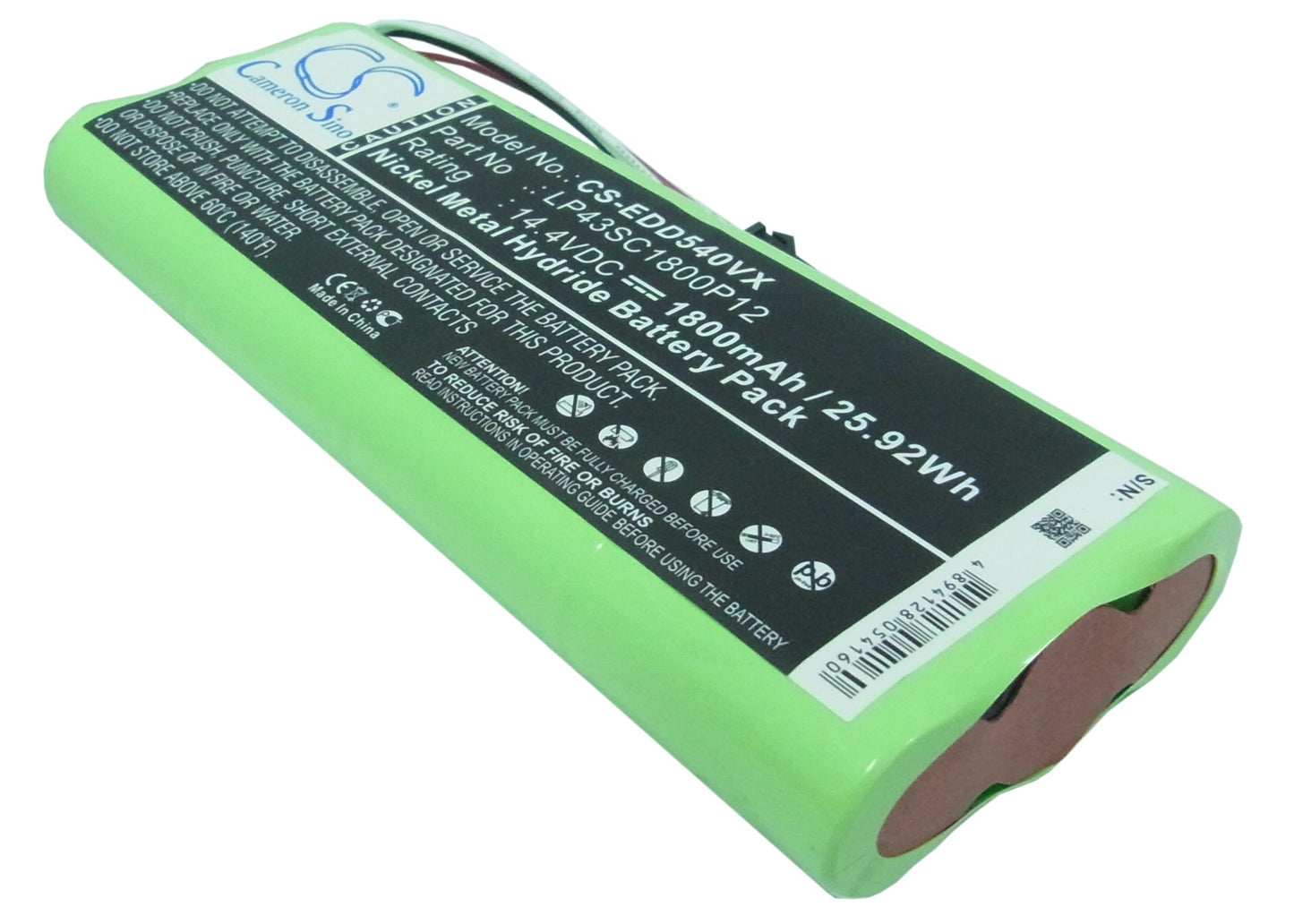 Replacement Battery for Ecovacs Deebot D35, Deebot D523, Deebot D54, – 1800mAh / 25.92Wh