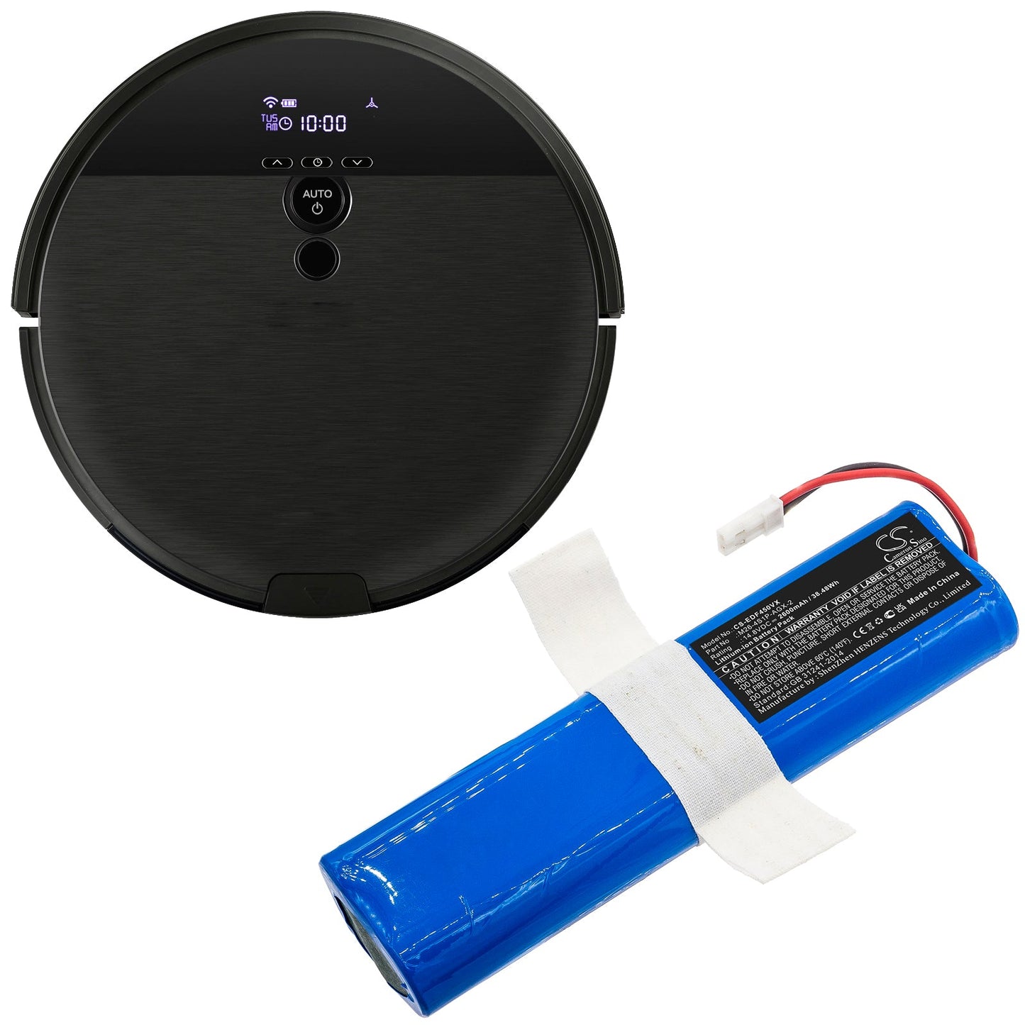 Replacement Battery for Ecovacs  Deebot DF45 – Vacuum – 2600mAh / 38.48Wh / 14.8V
