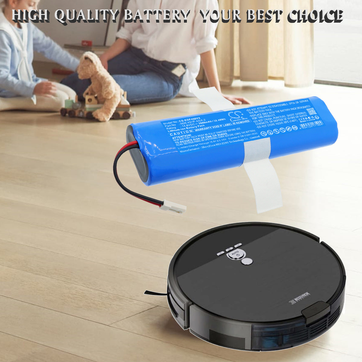 Replacement Battery for Ecovacs Deebot DF45 – Vacuum – 2600mAh / 14.8V