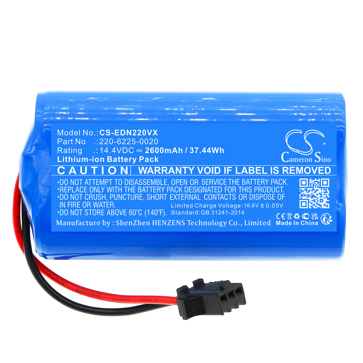 Replacement Battery for Prixton | Ecovacs | Ultenic | Neebo | Lenovo Siesta – Vacuum – 2600mAh / 14.4V