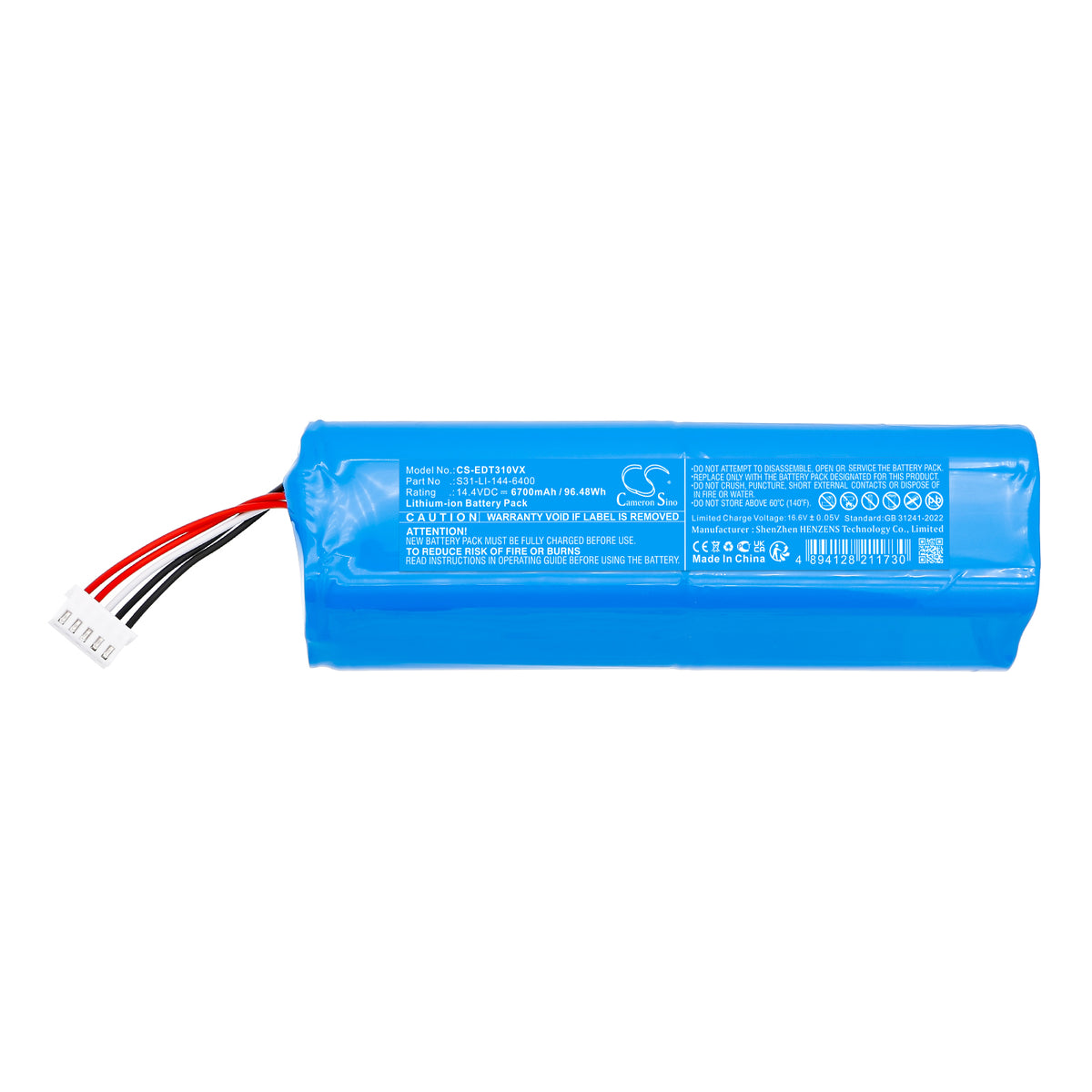 Replacement Battery for DEEBOT | Ecovacs X8 Pro OMN – Vacuum – 6700mAh / 14.4V