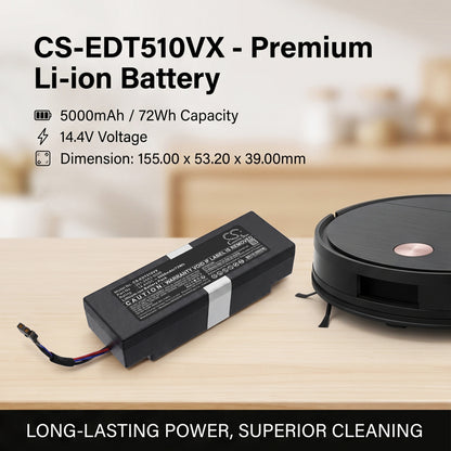 Replacement Battery for Ecovacs | Yeedi T50 MAX OMNI – Vacuum – 5000mAh / 14.4V