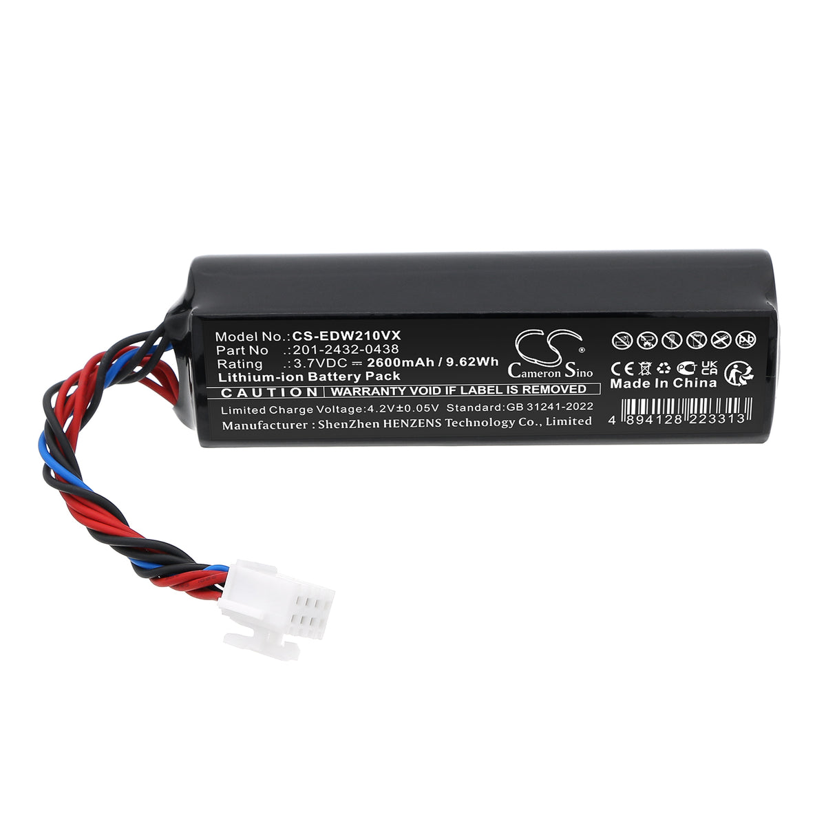 Replacement Battery for Ecovacs Winbot Mini – Vacuum – 2600mAh / 3.7V