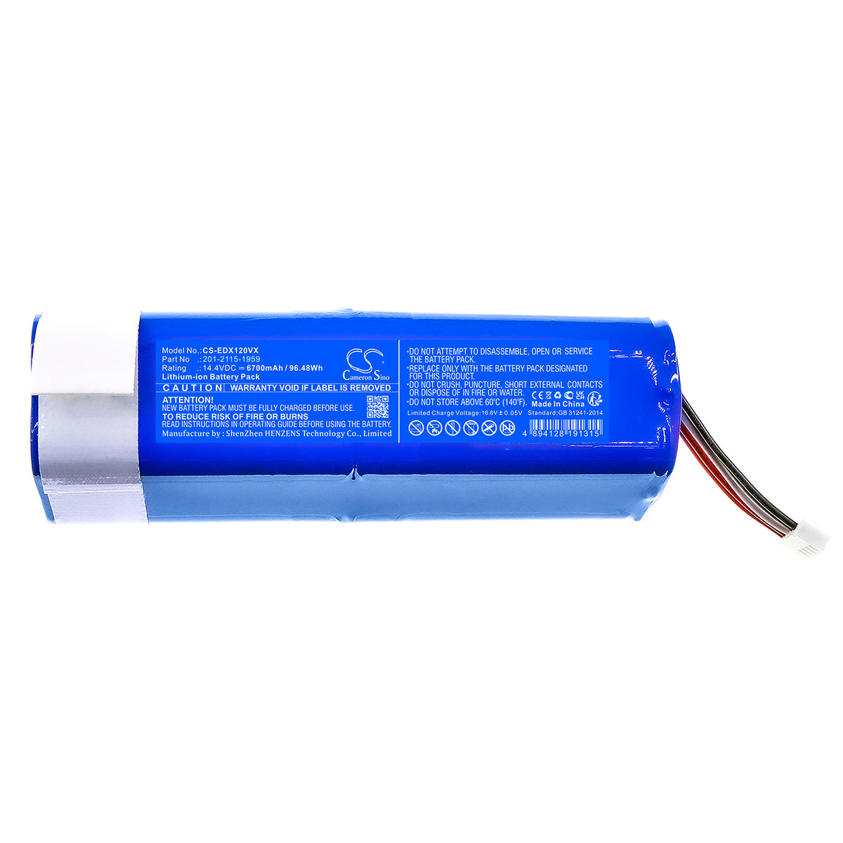 Replacement Battery for Ecovacs Deebot OZMO N8 – Vacuum – 6700mAh / 14.4V