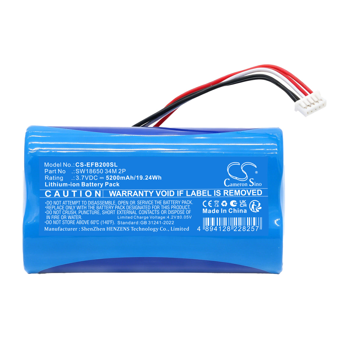 Replacement Battery for Eufy T3814 – Home Security Camera – 5200mAh / 3.7V