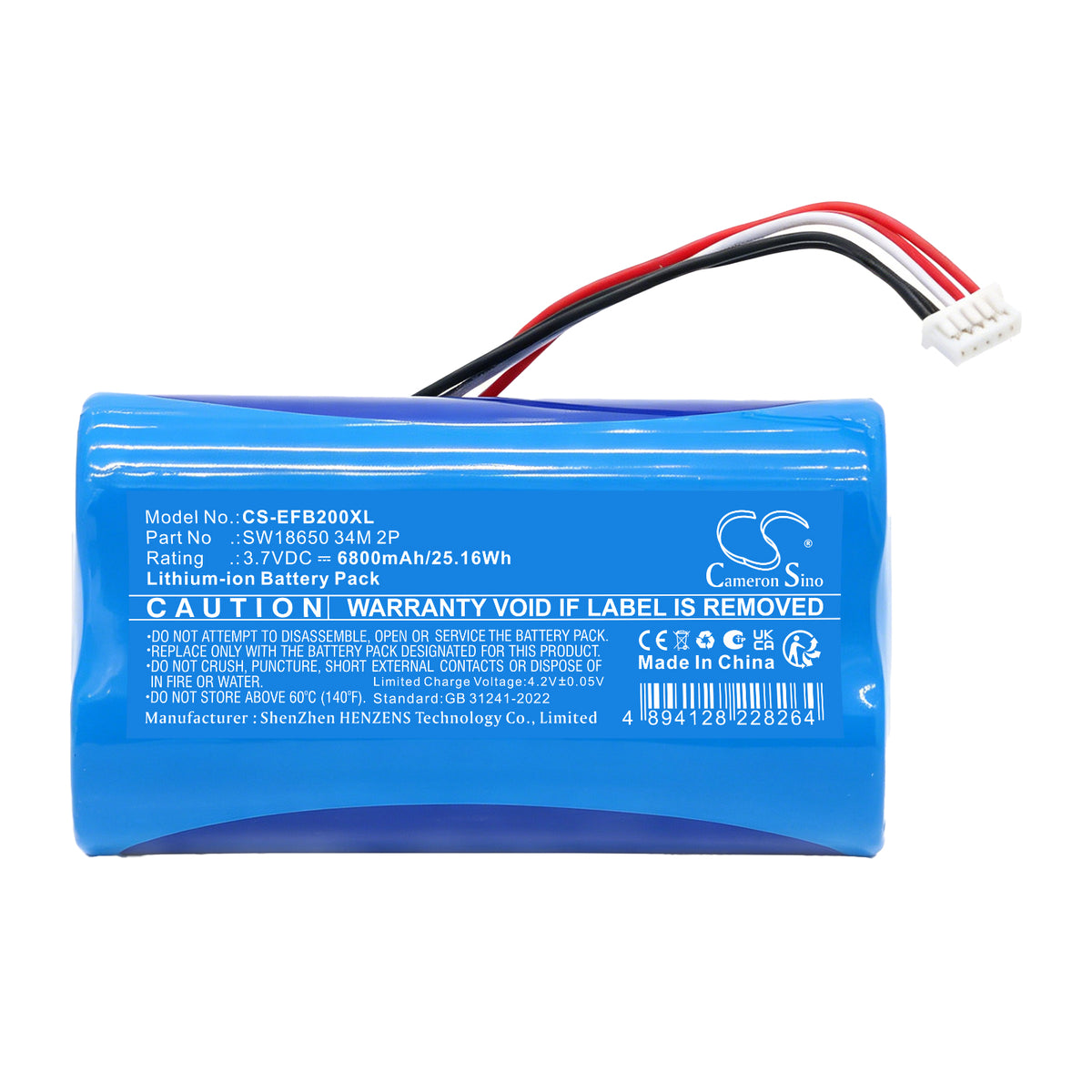 Replacement Battery for Eufy T3814 – Home Security Camera – 6800mAh / 3.7V