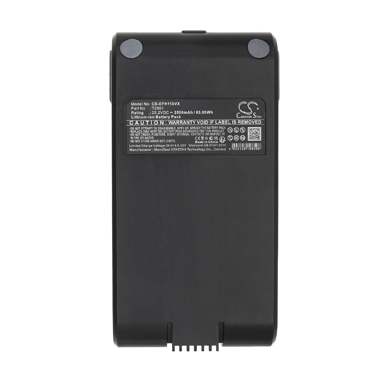Replacement Battery for Eufy | Vistefly HomeVac S11 Go – Vacuum – 2500mAh / 25.2V