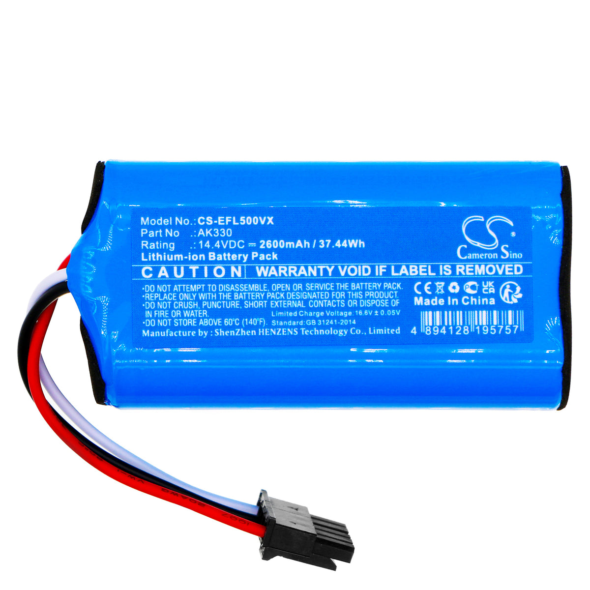 Replacement Battery for Eufy | Lydsto Clean L50 – Vacuum – 2600mAh / 14.4V