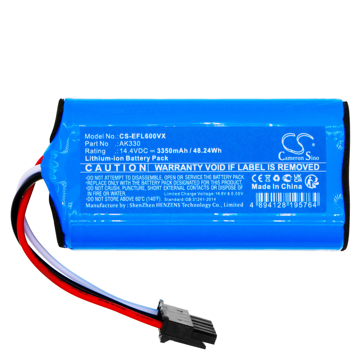 Replacement Battery for Lydsto | Eufy R1 Edge – Vacuum – 3350mAh / 14.4V