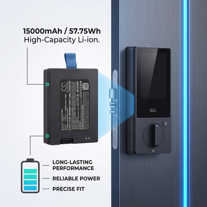 Replacement Battery for Eufy FamiLock S3 – Door Lock – 15000mAh / 3.85V