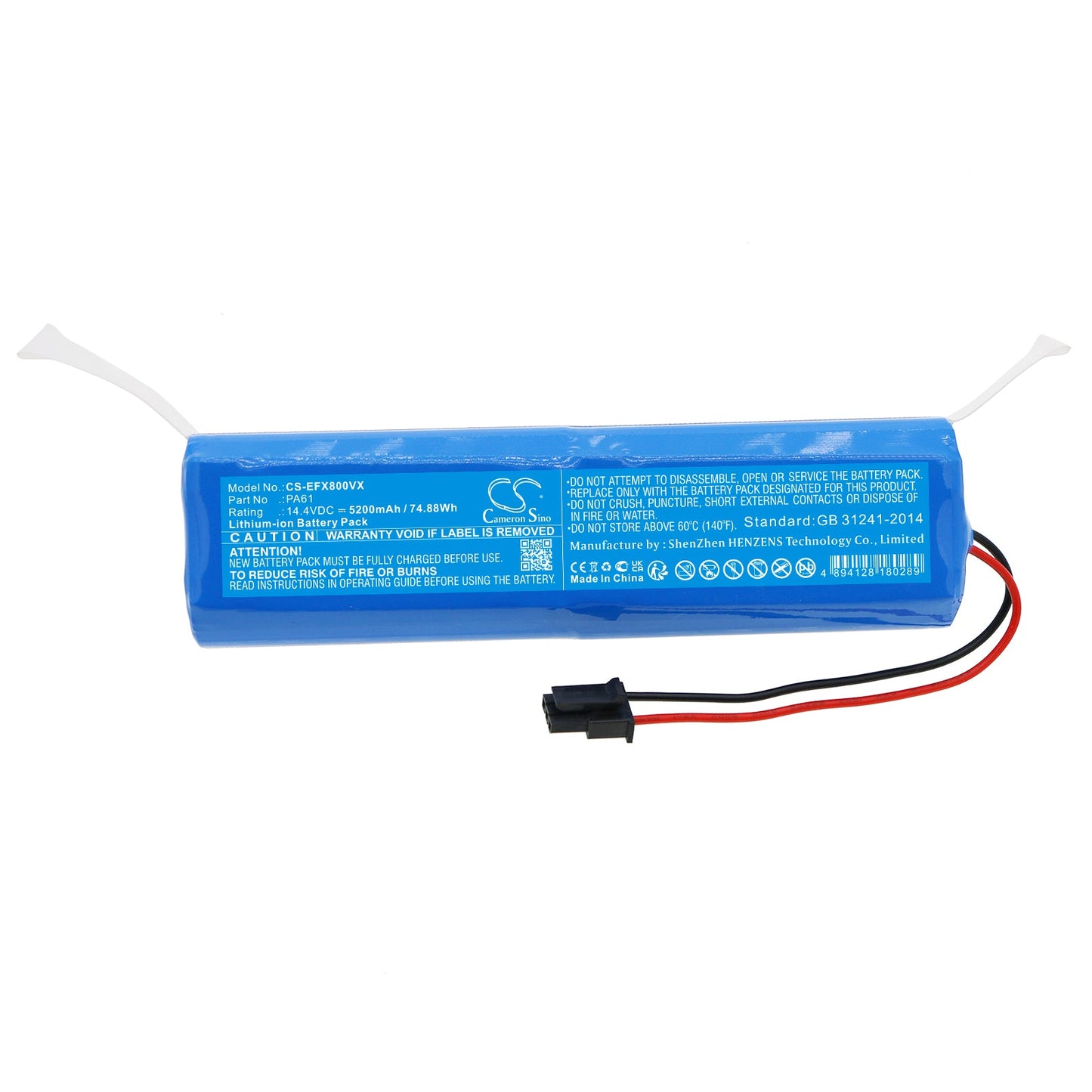 Replacement Battery for Eufy  RoboVac X8 – Vacuum – 5200mAh / 74.88Wh / 14.4V
