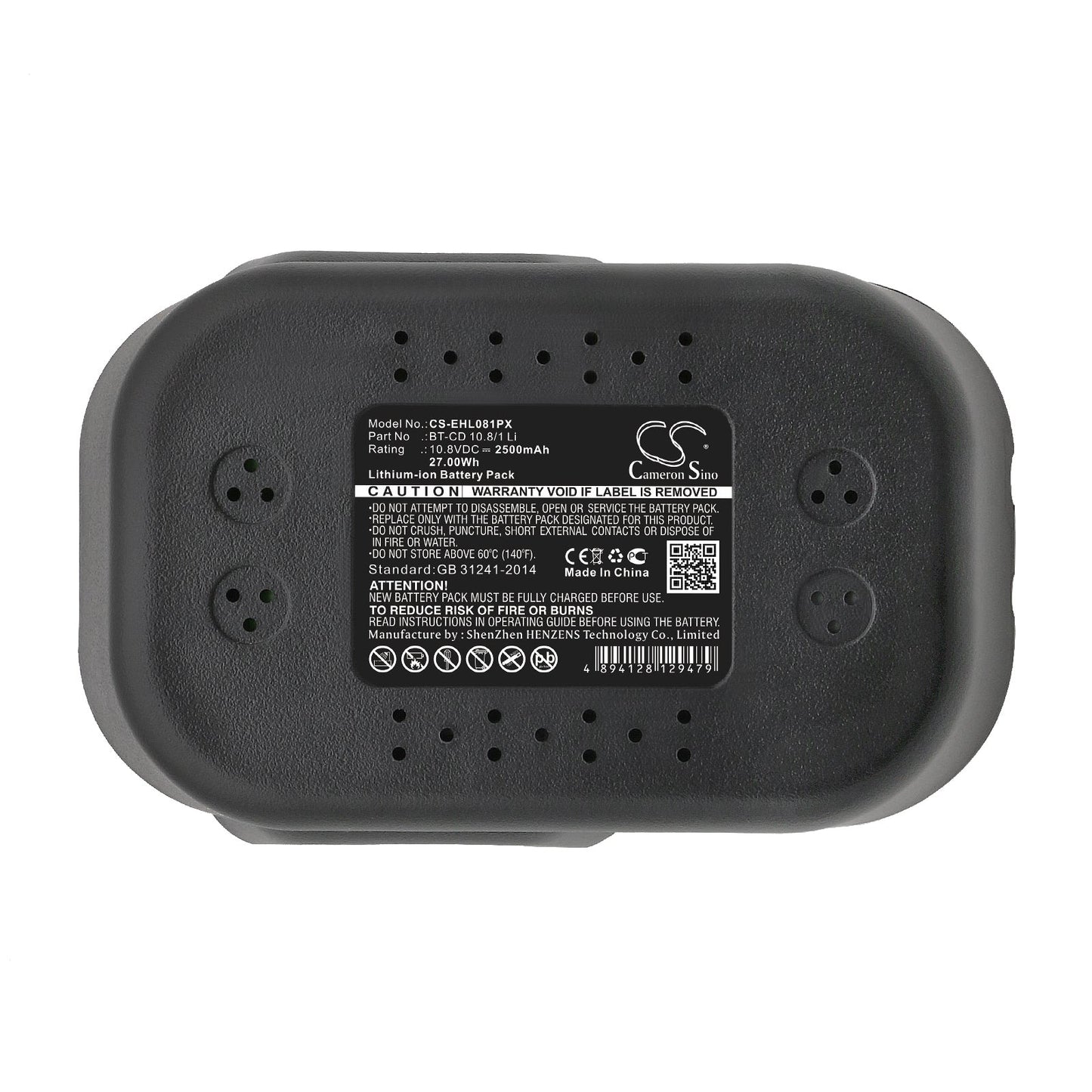 Replacement Battery for Einhell  BT-CD 10.8/1 Li – Power Tools – 2500mAh / 27.00Wh / 10.8V