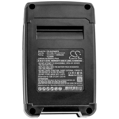 Replacement Battery for Einhell PXBP-600 – Power Tool – 4000mAh / 18V