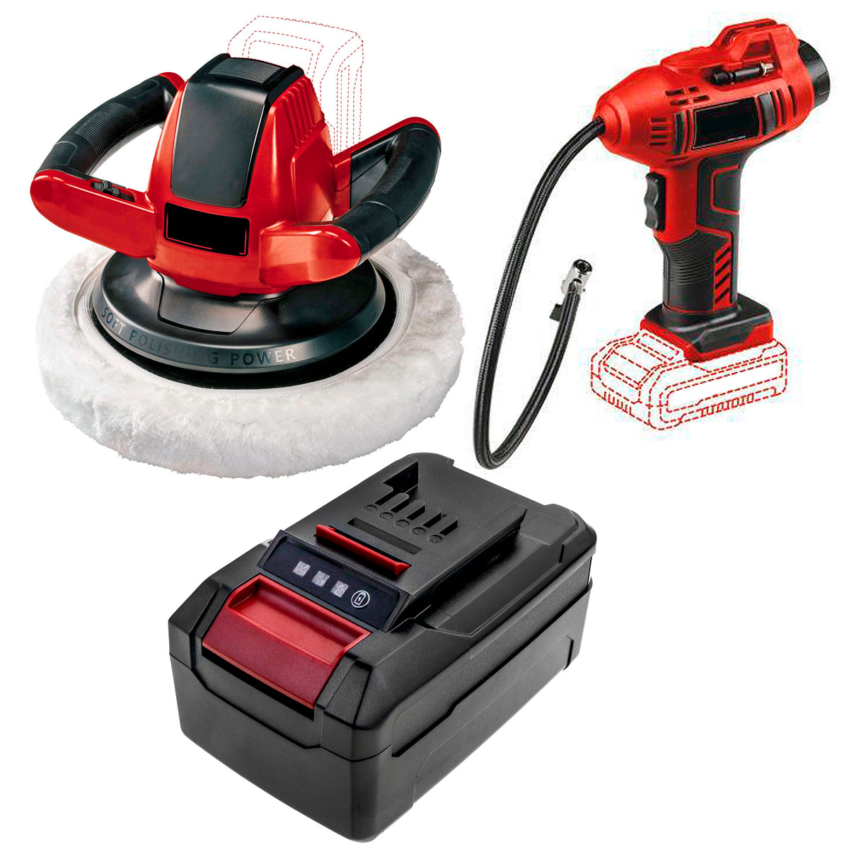 Replacement Battery for Einhell PXBP-600 – Power Tool – 4000mAh / 18V
