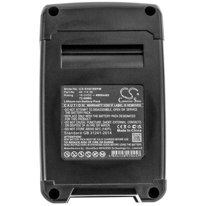 Replacement Battery for Einhell  4118907 – Power Tools – 4000mAh / 72.00Wh / 18.0V