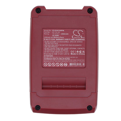Replacement Battery for Kraftixx | Einhell | Gardol KX-AHE 1820 Li Solo – Power Tool – 2000mAh / 18V