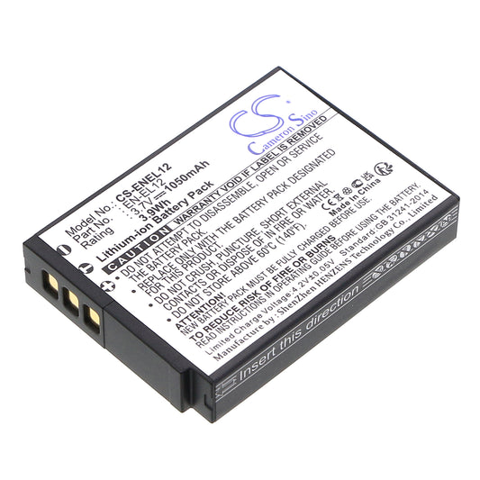 Replacement Battery for NiKon Coolpix S610 – Camera – 1050mAh / 3.7V
