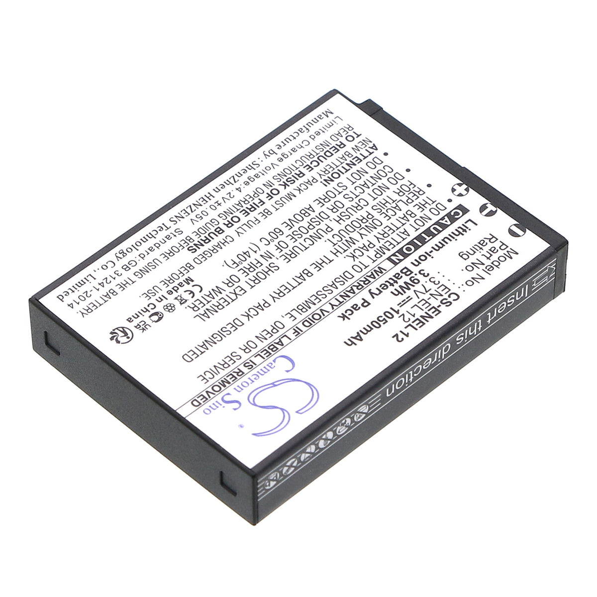 Replacement Battery for NiKon Coolpix S610 – Camera – 1050mAh / 3.7V