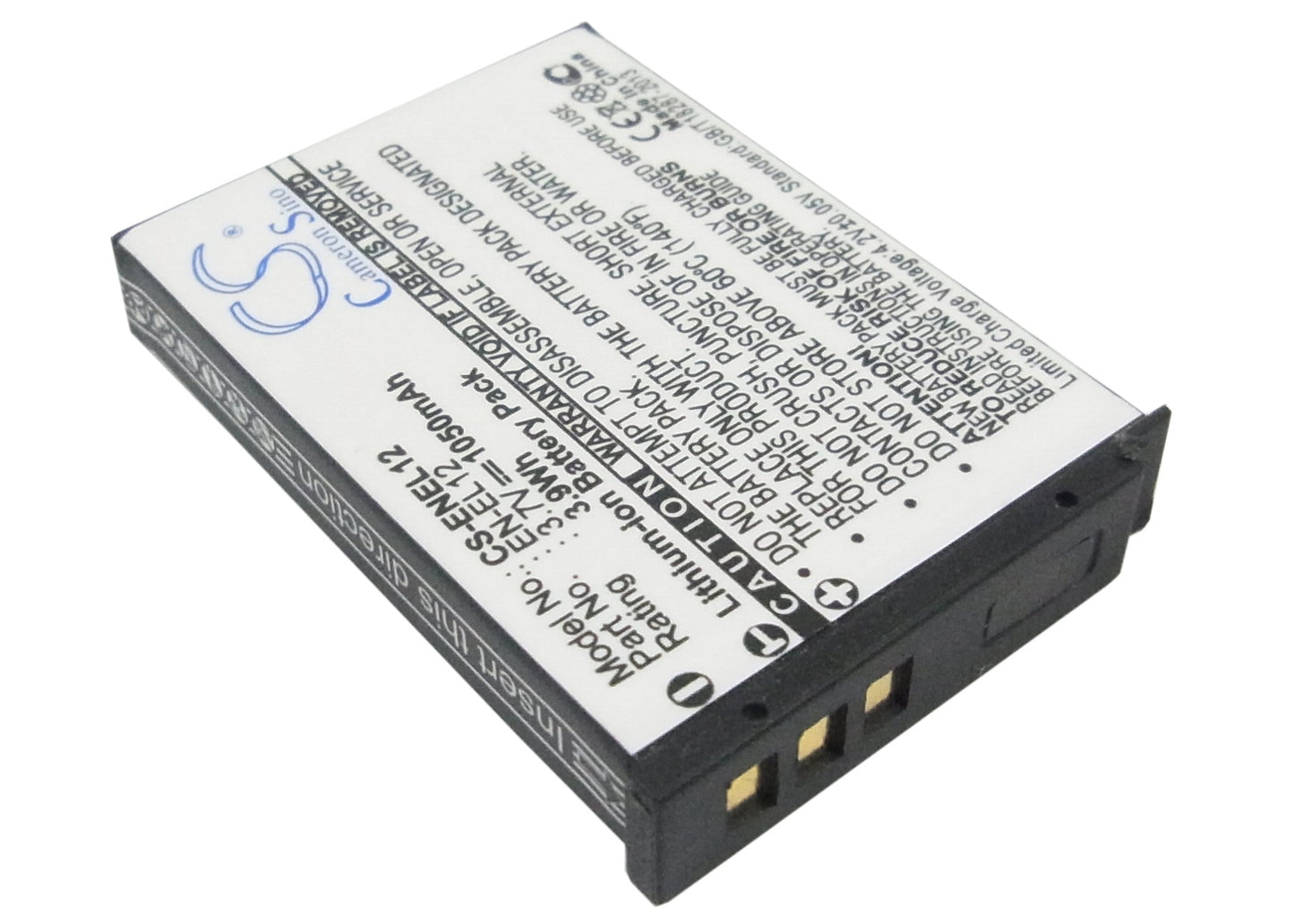 Replacement Battery for NIKON  
Coolpix AW100s – Camera – 1050mAh / 3.89Wh / 3.7V