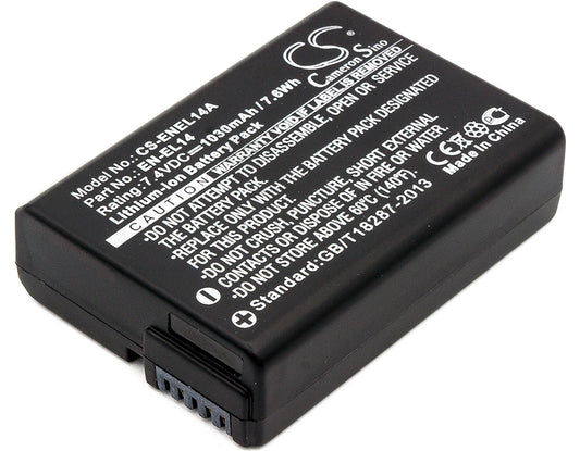 Replacement Battery for NiKon Coolpix P7000 – Camera – 1030mAh / 7.4V