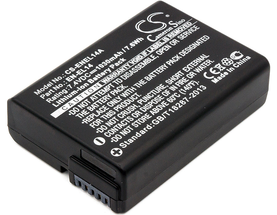 Replacement Battery for Nikon  Coolpix P7000 – Camera – 1030mAh / 7.62Wh / 7.4V