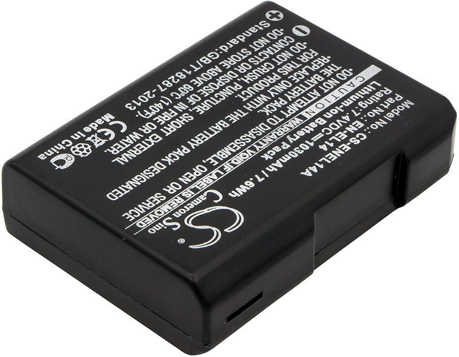 Replacement Battery for Nikon  Coolpix P7000 – Camera – 1030mAh / 7.62Wh / 7.4V