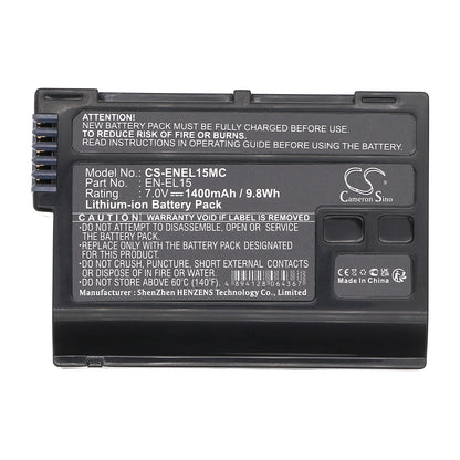 Replacement Battery for NiKon Coolpix D7000 – Camera – 1400mAh / 7V