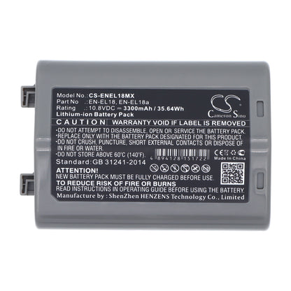 Replacement Battery for NiKon D4 DSLR – Camera – 3300mAh / 10.8V