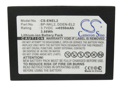 Replacement Battery for NIKON  Coolpix 2500 – Camera – 1050mAh / 3.7V