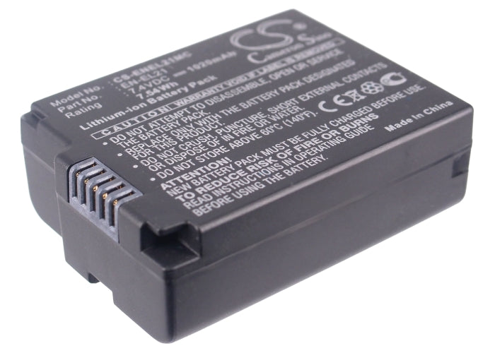 Replacement Battery for Nikon  1 V2 – Camera – 1020mAh / 7.55Wh / 7.4V