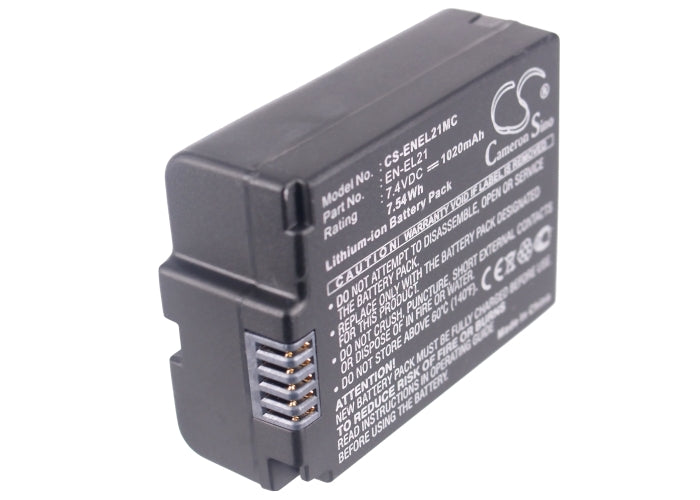 Replacement Battery for Nikon  1 V2 – Camera – 1020mAh / 7.55Wh / 7.4V